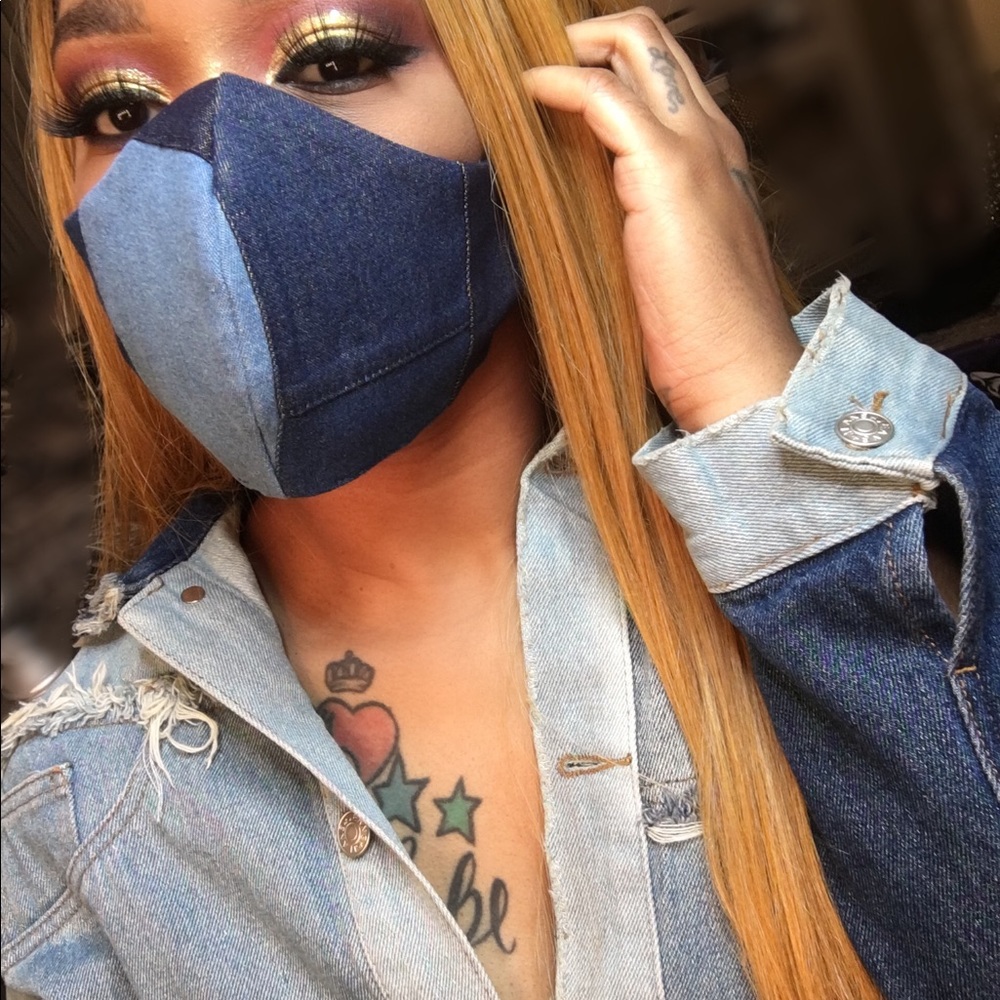 Fashion patchwork mask